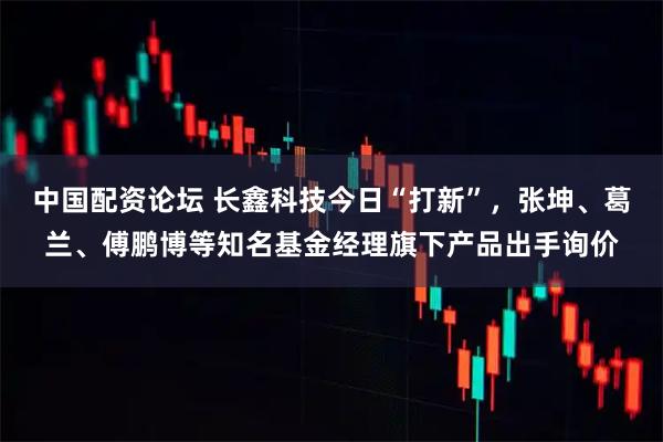 中国配资论坛 长鑫科技今日“打新”，张坤、葛兰、傅鹏博等知名基金经理旗下产品出手询价